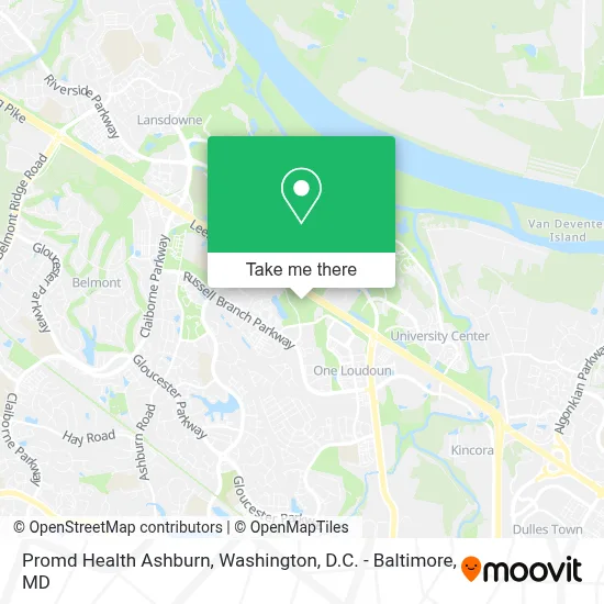 Promd Health Ashburn map