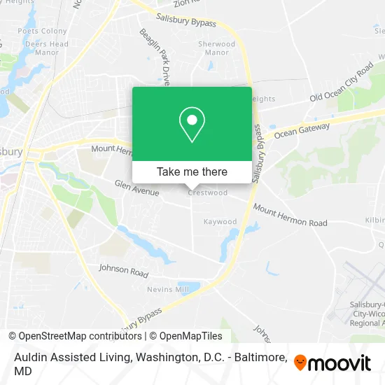 Auldin Assisted Living map