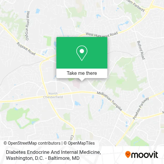 Diabetes Endocrine And Internal Medicine map