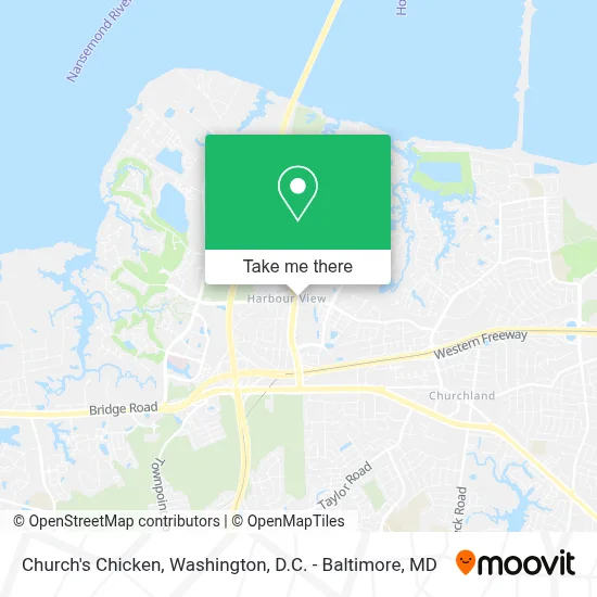 Church's Chicken map