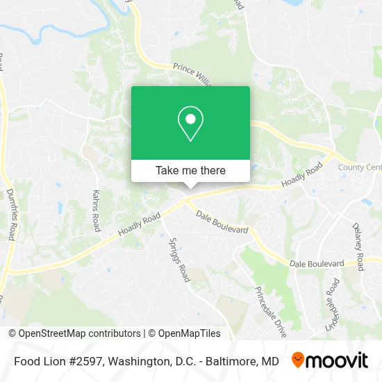 Food Lion #2597 map