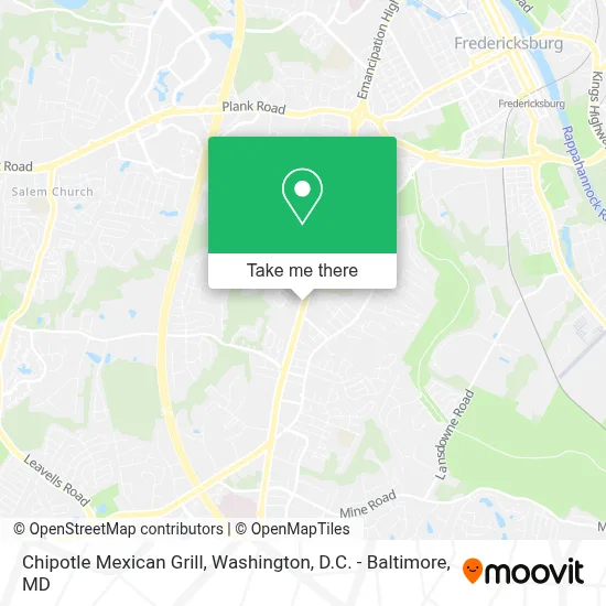Chipotle Mexican Grill map