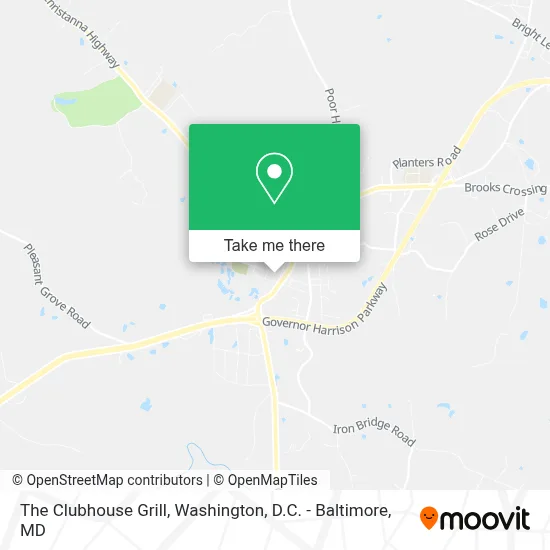 The Clubhouse Grill map