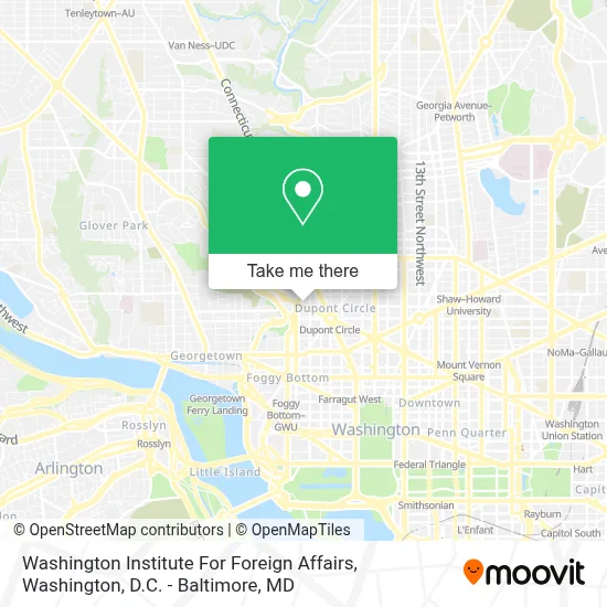 Washington Institute For Foreign Affairs map