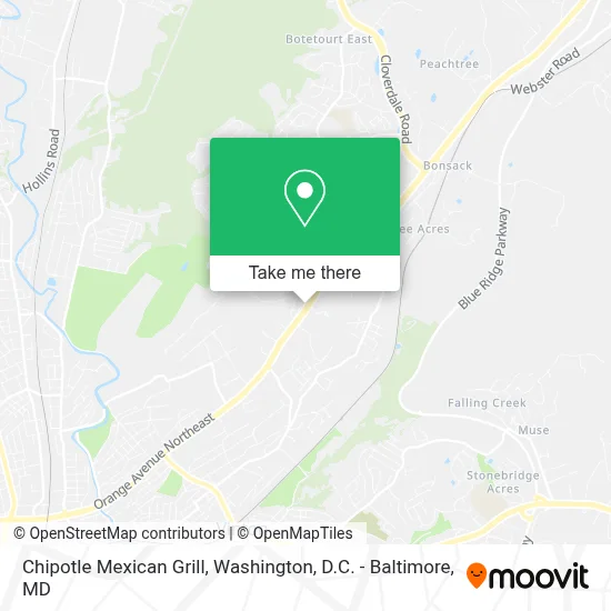 Chipotle Mexican Grill map