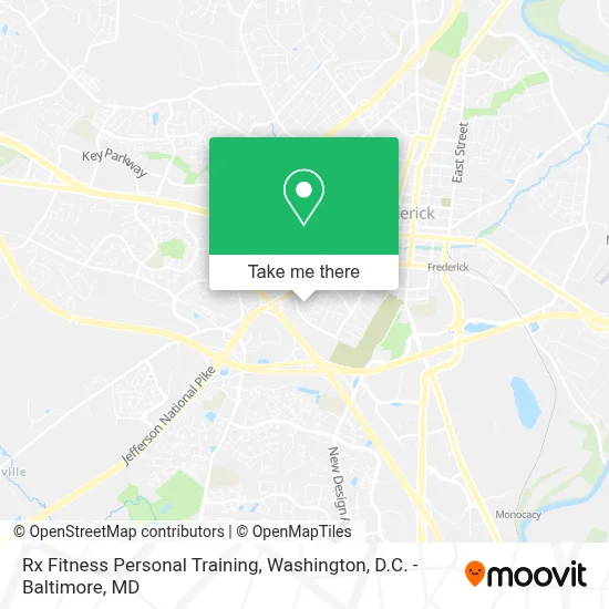 Rx Fitness Personal Training map