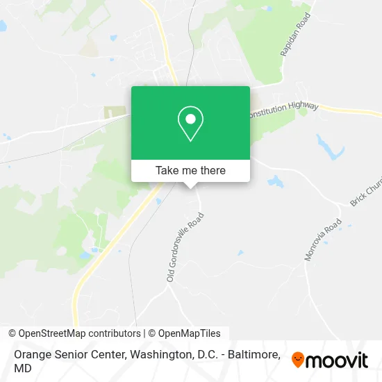 Orange Senior Center map