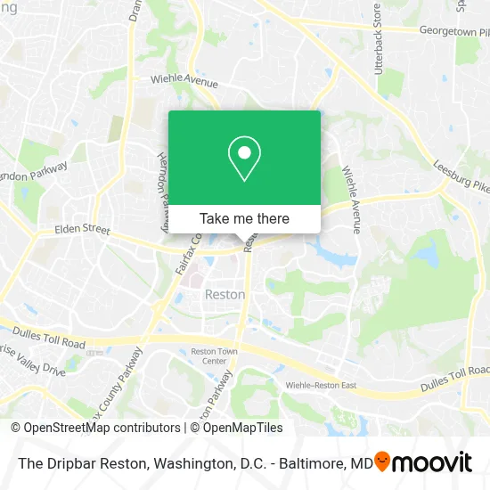 The Dripbar Reston map