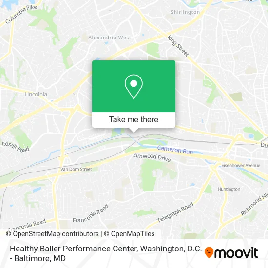 Healthy Baller Performance Center map