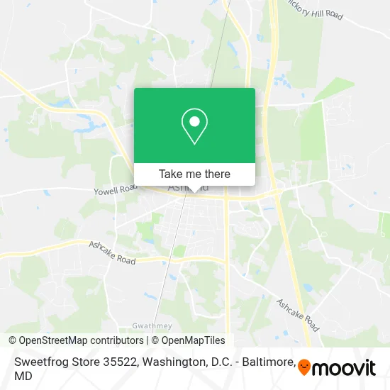 Sweetfrog Store 35522 map