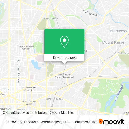 On the Fly Tapsters map
