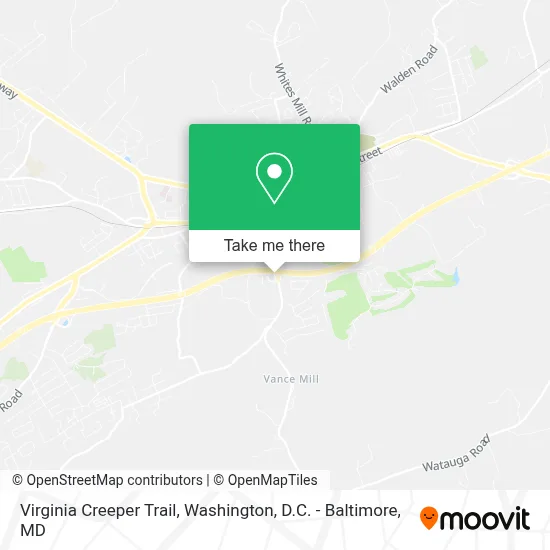 Virginia Creeper Trail map
