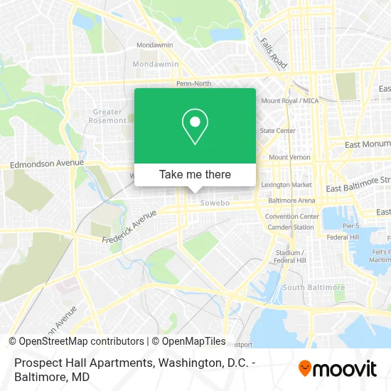 Prospect Hall Apartments map