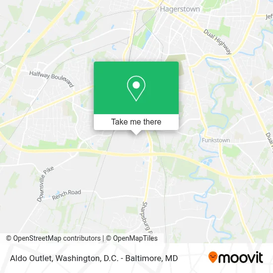 Aldo Outlet map