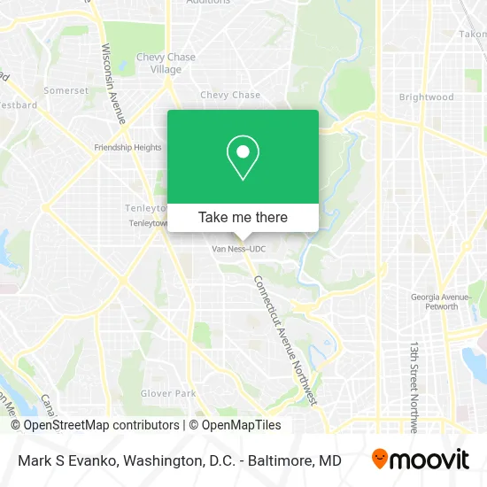 Mark S Evanko map