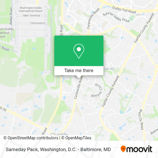 Sameday Pack map