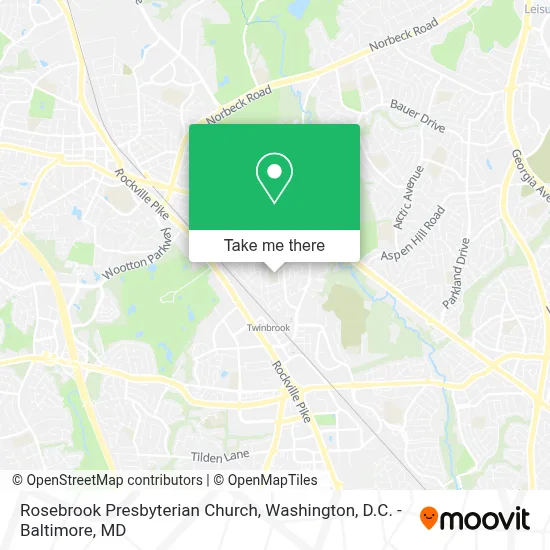 Rosebrook Presbyterian Church map