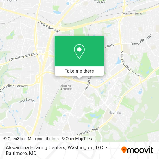 Alexandria Hearing Centers map