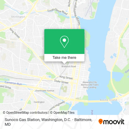 Sunoco Gas Station map