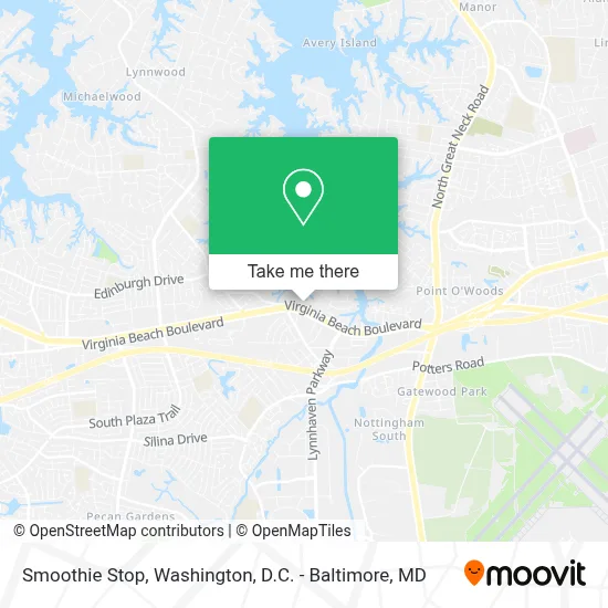 Smoothie Stop map