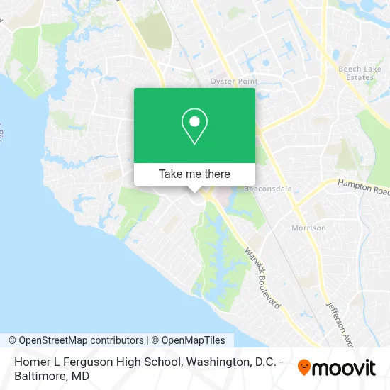 Homer L Ferguson High School map