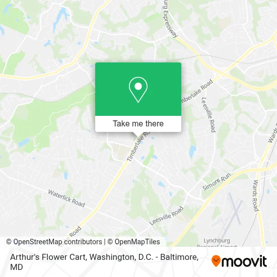 Arthur's Flower Cart map