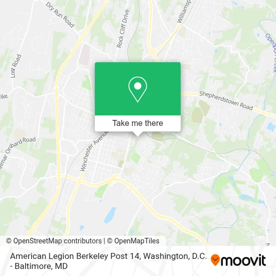 American Legion Berkeley Post 14 map