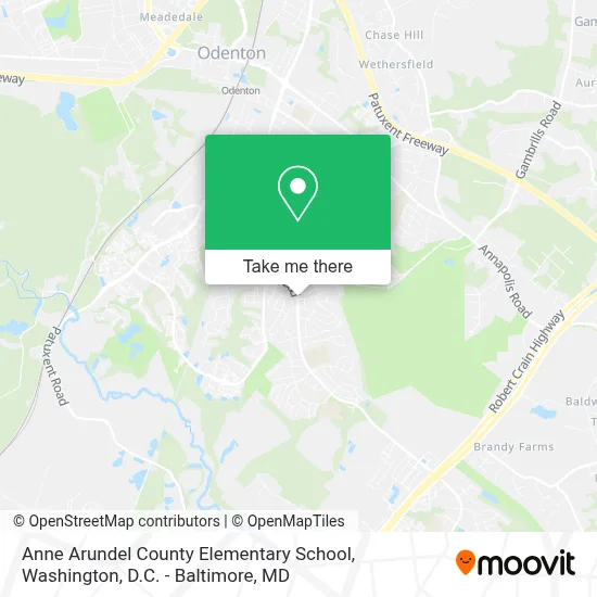 Anne Arundel County Elementary School map