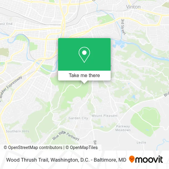 Wood Thrush Trail map