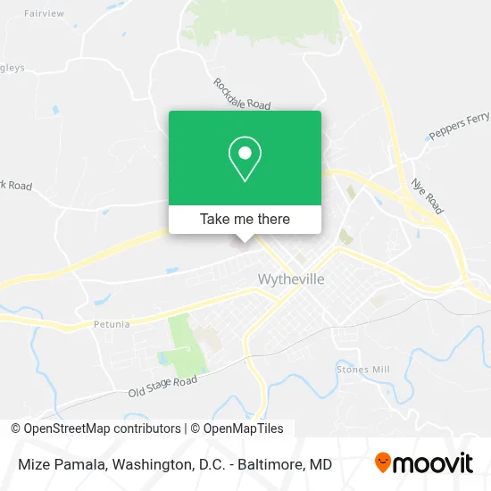 Mize Pamala map