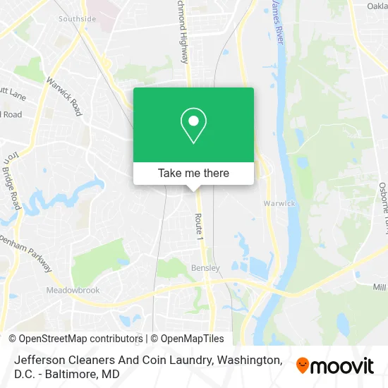 Jefferson Cleaners And Coin Laundry map