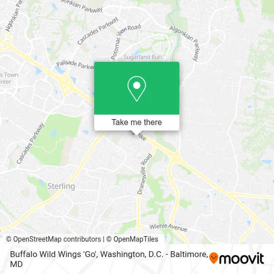 Buffalo Wild Wings 'Go' map