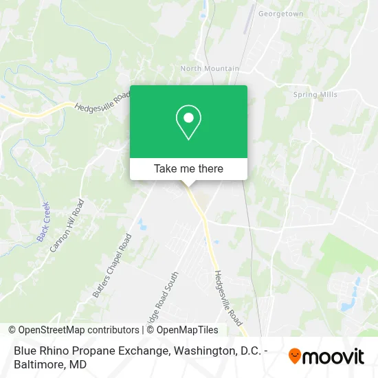 Blue Rhino Propane Exchange map