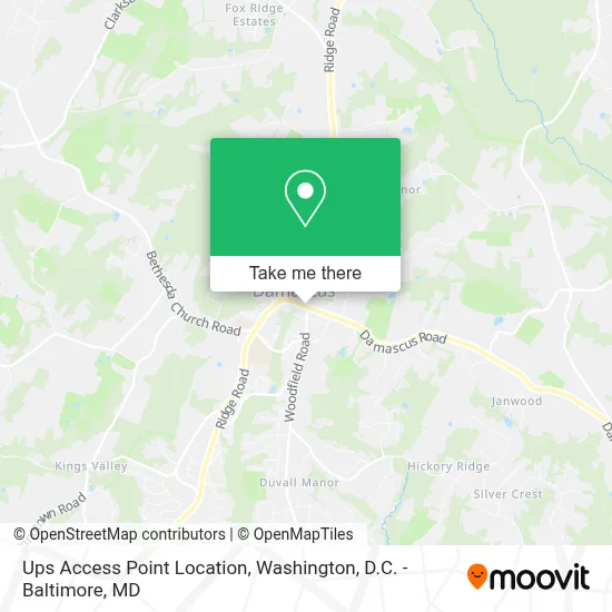 Ups Access Point Location map