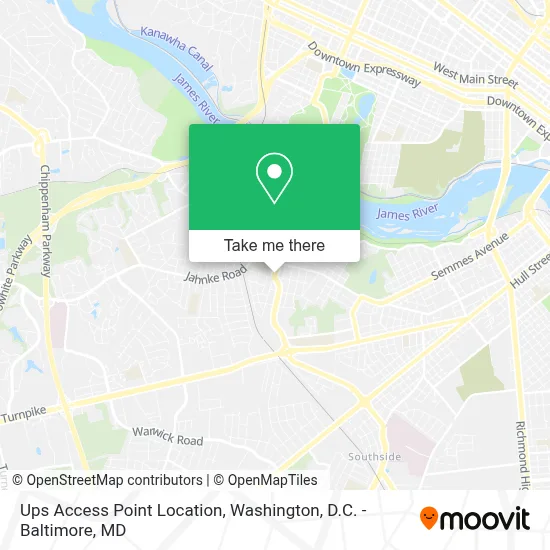 Ups Access Point Location map