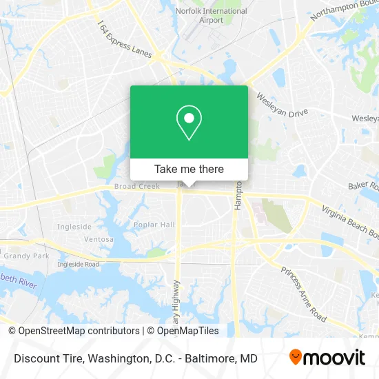 Discount Tire map