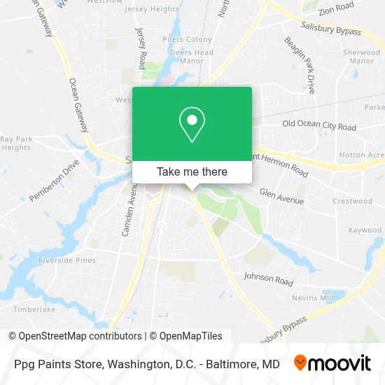 Ppg Paints Store map