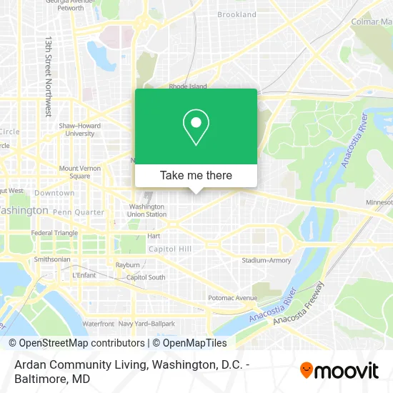 Ardan Community Living map