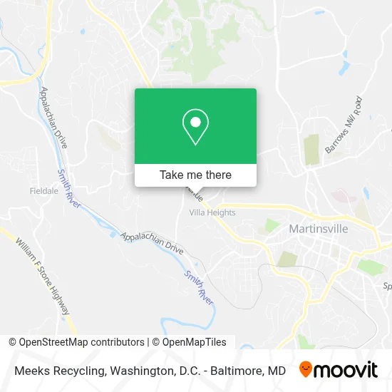 Meeks Recycling map