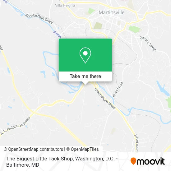 The Biggest Little Tack Shop map