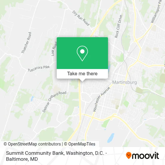 Summit Community Bank map