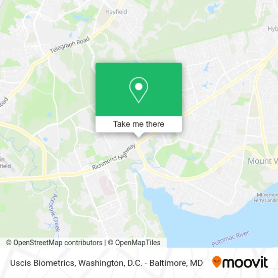 Uscis Biometrics map