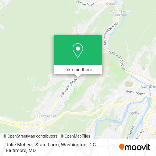 Julie Mcbee - State Farm map