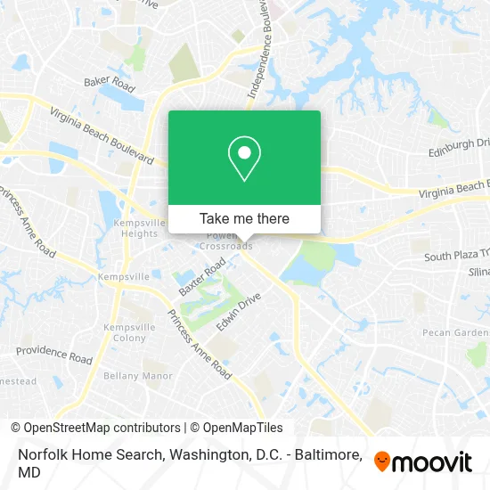 Norfolk Home Search map