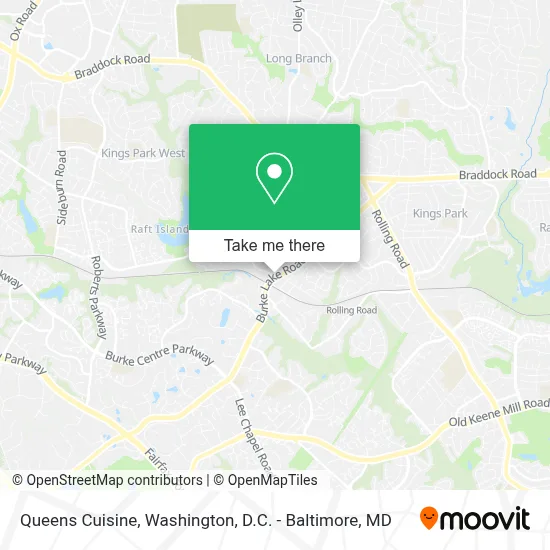 Queens Cuisine map