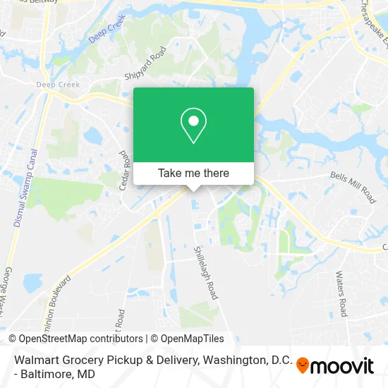 Walmart Grocery Pickup & Delivery map