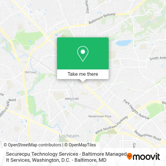 Securecpu Technology Services - Baltimore Managed It Services map