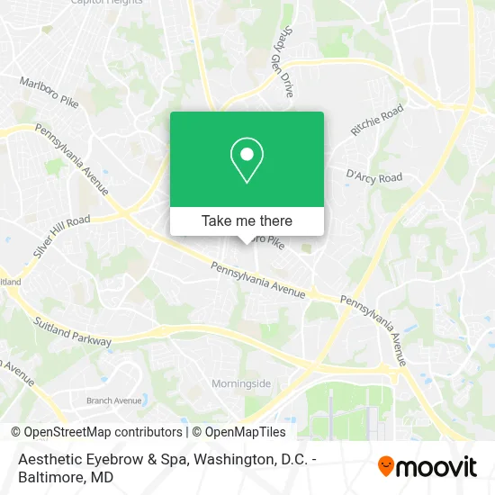 Aesthetic Eyebrow & Spa map