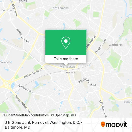 J B Gone Junk Removal map