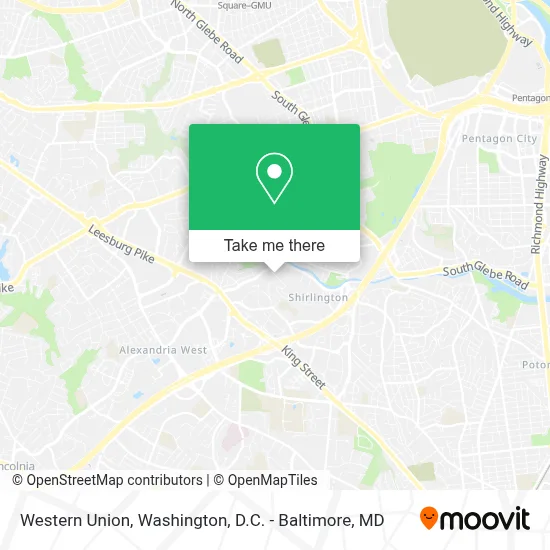 Western Union map